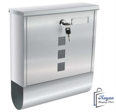 grote brievenbus voor post, kranten en folders–zilver–a4 formaat–brievenbusdoos a4–brievenbussen–brievenbusdoos–brievenbussen hangend–67409