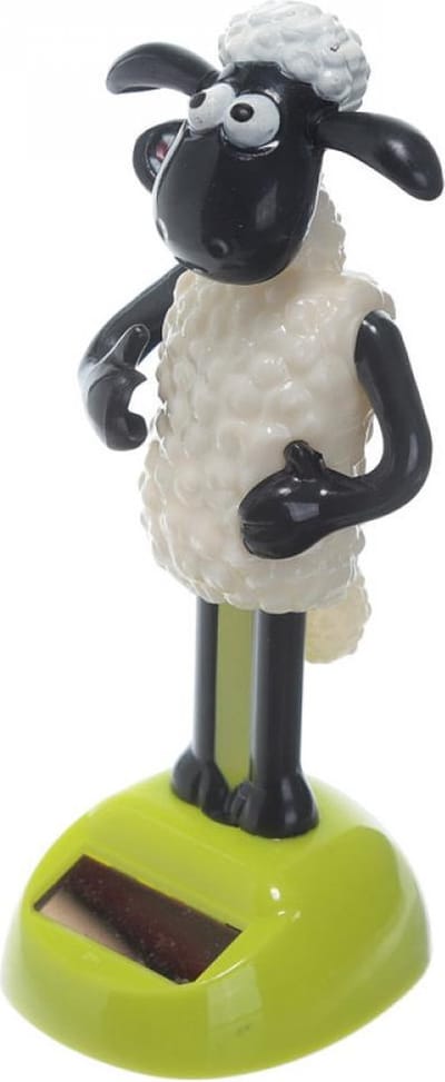 Solar pop Shaun the Sheep – Dansende poppetje/ beweegt op zonne licht – Dansende Shaun de Schaap – Cadeau – Auto dashboard poppetje