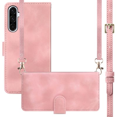imoshion Hoesje - Geschikt voor Samsung Galaxy A36 - Bookcase met koord - Roze