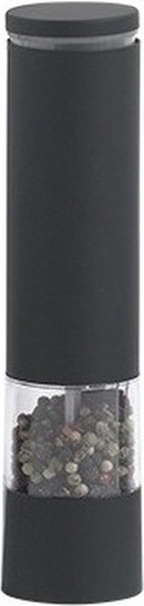 Zout- of pepermolen - elektrisch - met softgrip - 6 x 21 cm - RVS - Keukenbenodigdheden - Pepermolens - Zoutmolens