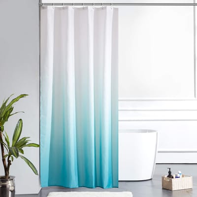 Unyqoos ® Elegant Textiel Douchegordijn met Schimmelwerende & Waterdichte Eigenschappen Inclusief 8 Ringen