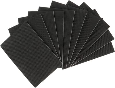 Meubelpoten Pads - Stoelpoot Sokken Vloerbeschermers - Meubels Beschermen - Zelfklevend EVA Materiaal - 10x10 cm - Zwart