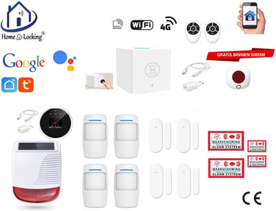 Draadloos beveiligingsbox werkt met wifi en met spraak gestuurde apps. ST01C-21