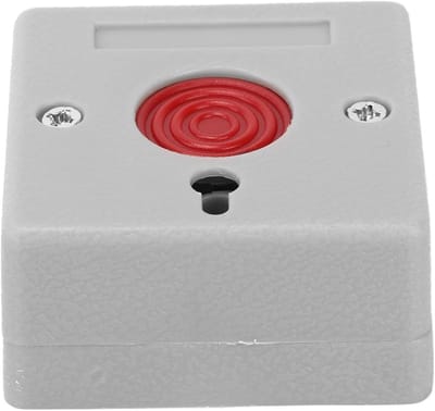 Noodpaniekknop - Alarmknop Hulpknop - Oudere Hulp - Duurzaam ABS Materiaal - 6 x 6 x 2 cm - Wit