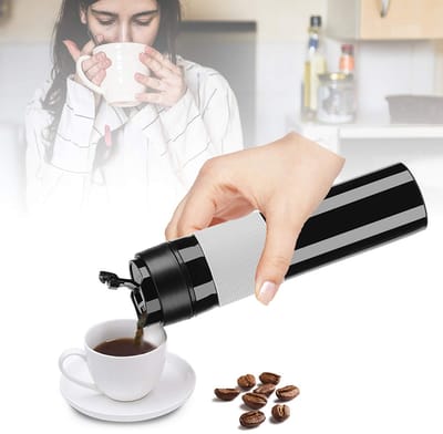 Dailygoods- Koffiezetapparaat Draagbaar 350 ml - Compact - Elektrisch - Handmatig - Lichtgewicht - Voedselveilig PP-kunststof - Reiskoffiemok
