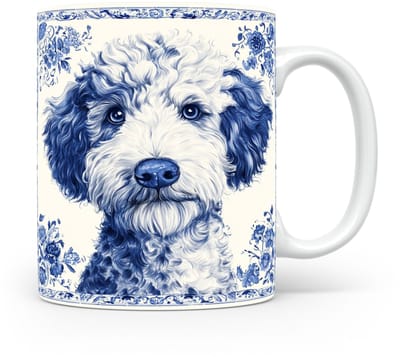 Mok Goldendoodle Beker voor koffie of tas voor thee, cadeau voor dierenliefhebbers, moeder, vader, collega, vriend, vriendin, kantoor, opa, oma, hond, kerst, sinterklaas, verjaardag