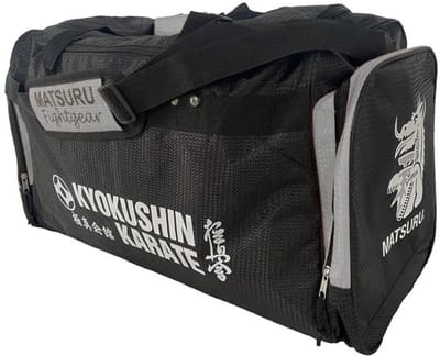 Matsuru Hong Ming Kyokushin Sporttas Zwart - Zilver - Groot