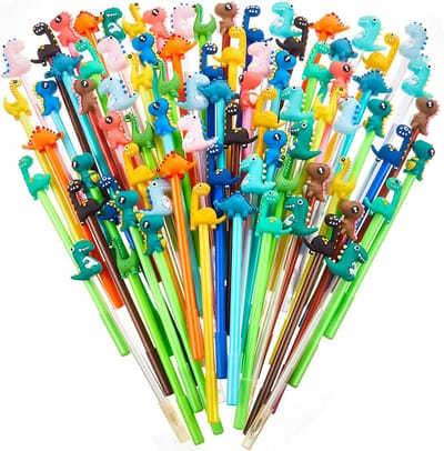 Gelpen 80 Stuks - 16 Stijlen Dinosaurus - 0.5mm Zwarte Inkt - Leuke Kawaii Pennen voor Kinderen - ShopVlot