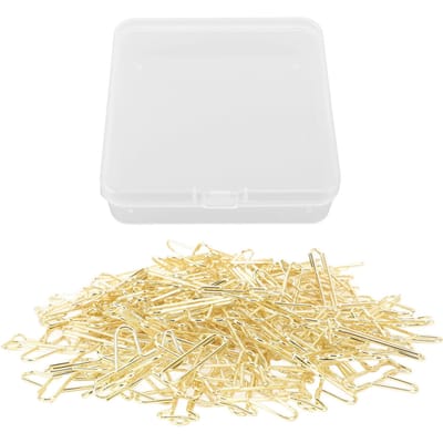 100 stuks vliegtuigvormige paperclips van metaal, lichtgewicht, multifunctioneel, schattige gevormde paperclips, bladwijzers goud