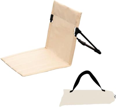 longziming - Kampeerstoel - Opvouwbare stoel - Strandstoel - Met rugleuning, verdikt schuimkussen voor comfort - Lichtgewicht aluminium frame, stevig en stabiel - Slijtvast en waterbestendig Oxford-doek - Inklapbaar tot 38×39,5 cm