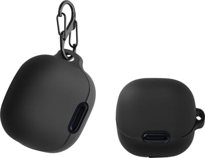 kwmobile Hoes geschikt voor Anker Soundcore Liberty 4 NC - Siliconen cover voor oordopjes in zwart