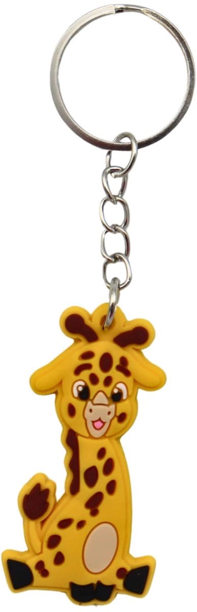 Sleutelhanger Baby Giraf - Dierentuin Giraffe - Schattige Wilde Dieren – Accessoire Sleutelbos, Sleutels & Tas | Cadeau voor Kinderen & Volwassenen