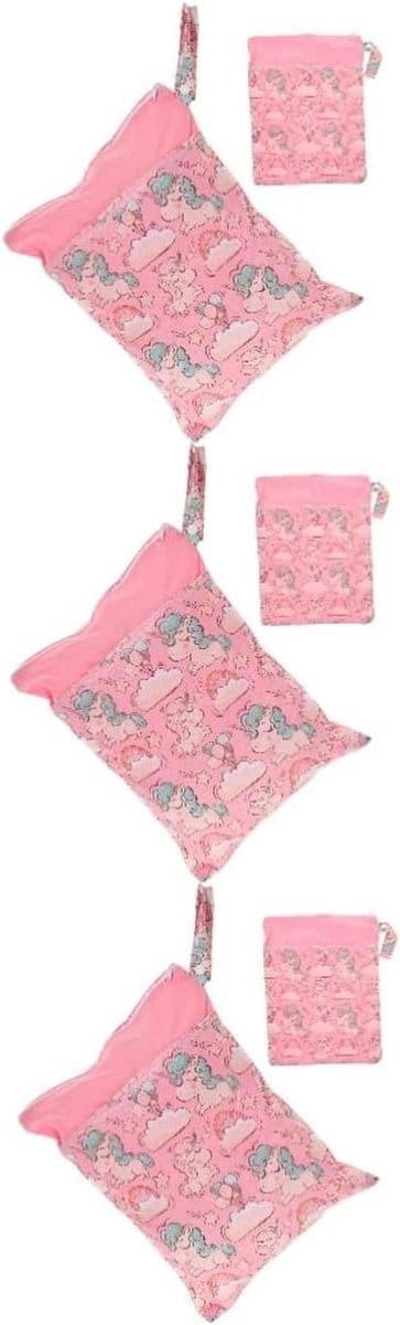 Opbergtas Luiers - Baby Organizer - Baby Verzorging - Dubbele Rits - 3 Stuks - Gekleurd