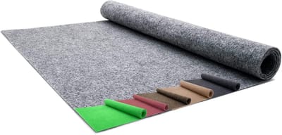 Buitenkleed - Kunstgras Tapijt - Terras Aankleden - Weerbestendig Materiaal - 100x200cm - Lichtgrijs