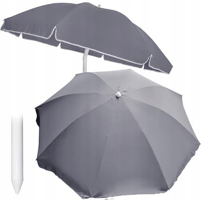 TUINPARASOL strand voor balkonterras ARMANI met volant 240 cm
