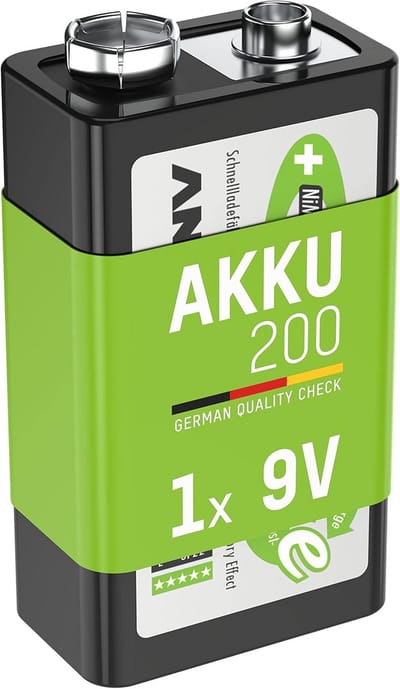 9V Oplaadbare Batterij - Blokbatterij E-blok - Apparaten Voeden - Lage Zelfontlading - 200 mAh - Niet gespecificeerd