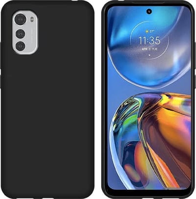 Silicone hoesje Geschikt voor: Motorola Moto E32s / Moto E32 - Zwart