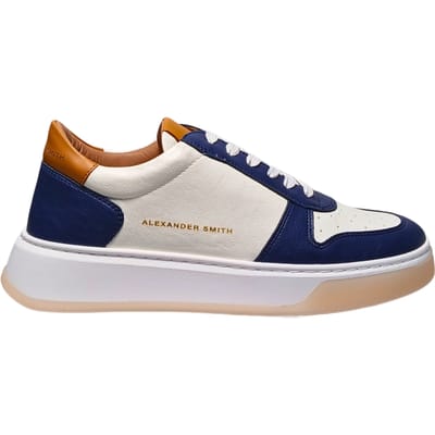 Mannenschoenen Alexander Smith Harrow Man-Blue White Cognac