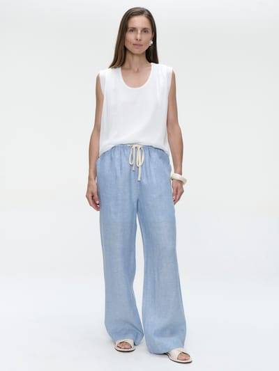 Gigia viscose cotton top | Off White - Off White / S