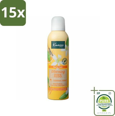 15 x Kneipp - Douche schuim - Morning Kiss - Oranjebloesem - 200 ml - Grootverpakking - Douche Foam - Kneipp - Orangenbloesem - Verzorging - Hydrateren