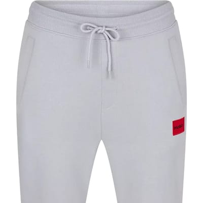Hugo Heren Fleece Logo Relaxed Fit Joggingbroek (Medium Blauw)