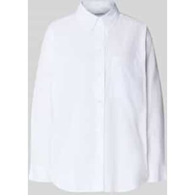 Oversized overhemdblouse van puur katoen