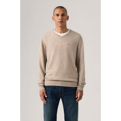 Levi's V Neck Hm Sweater Fungi Heather Taglia: M | Maglioni a maglia Outlet | Uomo