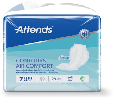Attends Contours Air 7 - 4 x 28 stuks - Voordeelverpakking