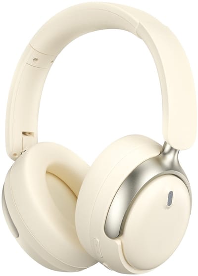 WiWU Elite Draadloze Over Ear Koptelefoon - Bluetooth 5.3 - 36 Uur Accu - HiFi Stereo - Ingebouwde Microfoon - Beige
