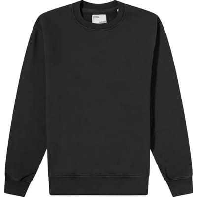 Sweatshirt ronde hals Colorful Standard Classic Organic deep black
