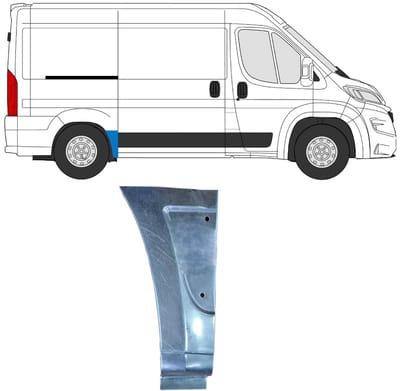 Reparatiepaneel achterspatbord voor Opel Movano 2021-2026 / Rechts