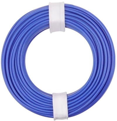Donau Elektronik 175-012 Draad LiY 1 x 0.75 mm² Blauw 1 stuk(s)
