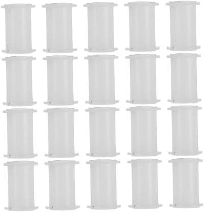 Cassetteband Transport Rollers - Pinch Roller Hubs - Cassettedeck Reparatie - Slijtvaste Constructie - 20 Stuks - Wit