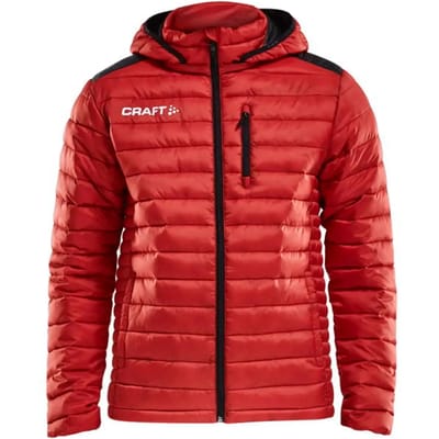 Craft Isolate Donsjas Met Kap Heren - Rood | Maat: XS