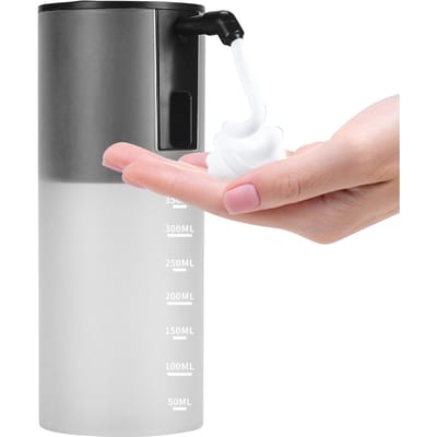 350 ml Automatische schuimzeepdispenser Infrarood bewegingssensor Aanraakloze schuimzeepdispenser zwart