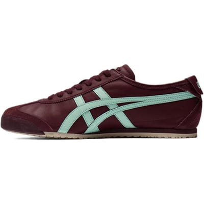 Onitsuka Tiger Mexico 66 Chaussures Décontractées Confortables Polyvalentes Absorbant les Chocs Durables Tige Basse Baskets Unisexe Rouge Foncé Bleu 1183C102-500 36 black