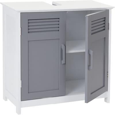 Badmeubel MCW-A85, badkamermeubel 60x60x30cm ~ grijs