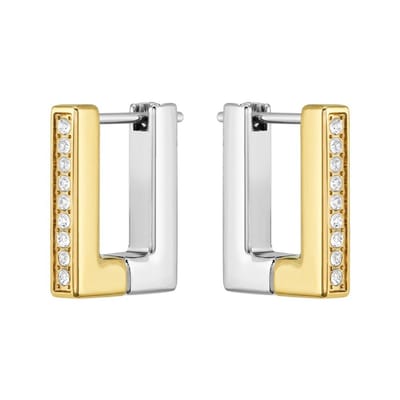 Lacoste - 2040005 - Oorbellen - Dames - tweekleurig - 1,2cm - IMPRESSION