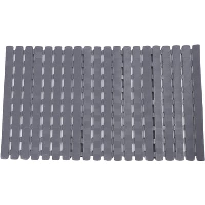 Badmat Antislip met Zuignappen Afvoergaten Zachte PVC Douchevloermat voor Badkamer 40 X 40 X 100cm / 15.7 X 39.4in