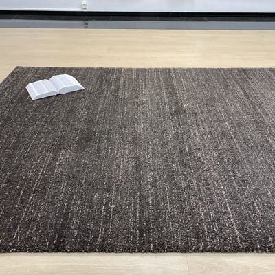 Donkerbruin Tapijt Dik Laagpolig Vloerkleed Koho Zen Premium Feeling Gespikkeld - 80x150cm- Modern - Woonkamer - Salon - Slaapkamer - Eetkamer