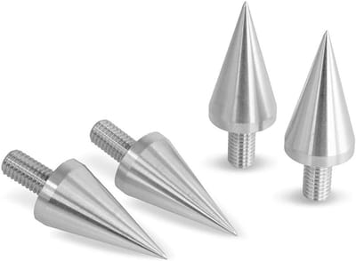 Luidspreker Spikes - Boxen Spikes - Geluidsisolatie - CNC Gefreesd Aluminium - M8 x 37mm - Aluminium