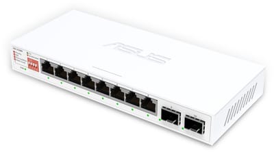 ASUS QG-U1080 8-Port 2.5G and 2-Port 10G SFP+ Unmanaged Switch