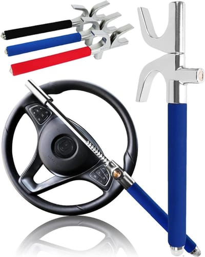 RONN® Stuurslot Auto – Stuurslot Camper - Anti-diefstal – Stuurklauw – Blauw - 43cm x 15cm x 5cm