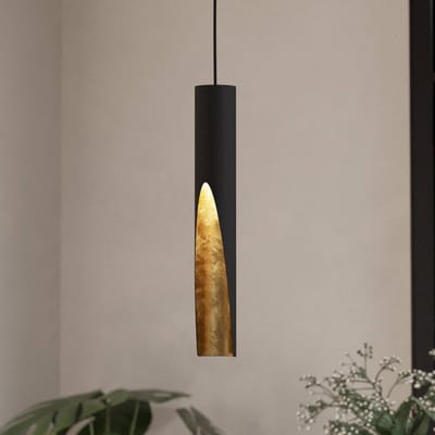 EGLO Barbotto Hanglamp - GU10 - Ø 6 cm - Zwart/Goud - Staal