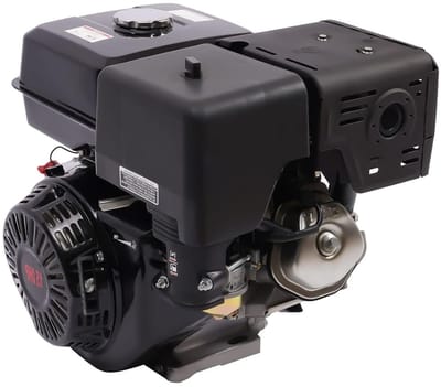Krachtige 4-takt benzinemotor van 15 pk, 3600 tpm, staande uitvoering, luchtgekoeld, ideaal voor industriële toepassingen en machines