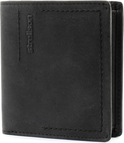 strellson Leren Portemonnee Turnpike Billfold Q7 Black Zwart