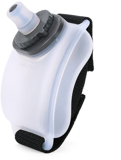 NAXSIR 200ml Pols Drinkfles voor Hardlopen & Fietsen - Lichtgewicht en Lekdicht - Draagbare waterfles - wit