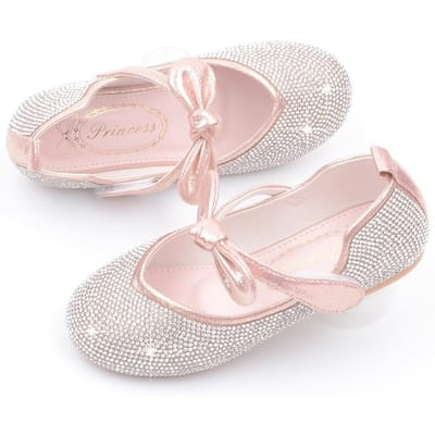 Schattige Glitter Prinsessen Feestjurk Schoenen voor Meisjes Kinderen Meisjes Prinsessen Sandalen 25 roze