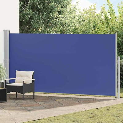 vidaXL - Windscherm - uittrekbaar - 160x500 - cm - blauw