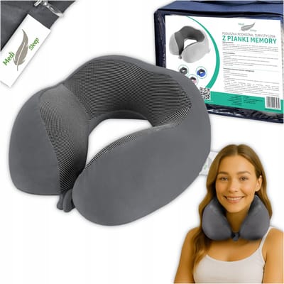 Medi Sleep - Reiskussen - Geheugenschuim - Ergonomisch - Veluur hoes